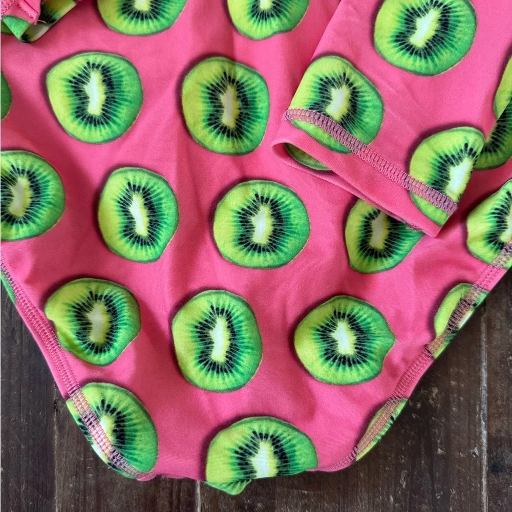 Crewcuts Girls long-sleeve swim in Kiwis🥝